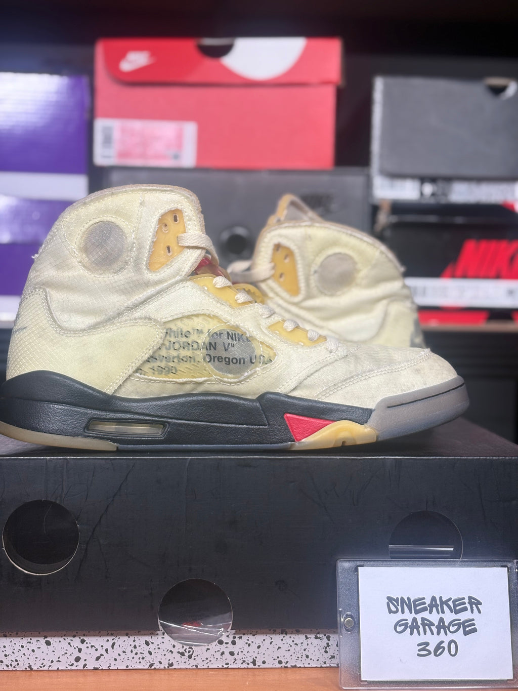 Jordan 5 x Off White Sail- Size 10.5