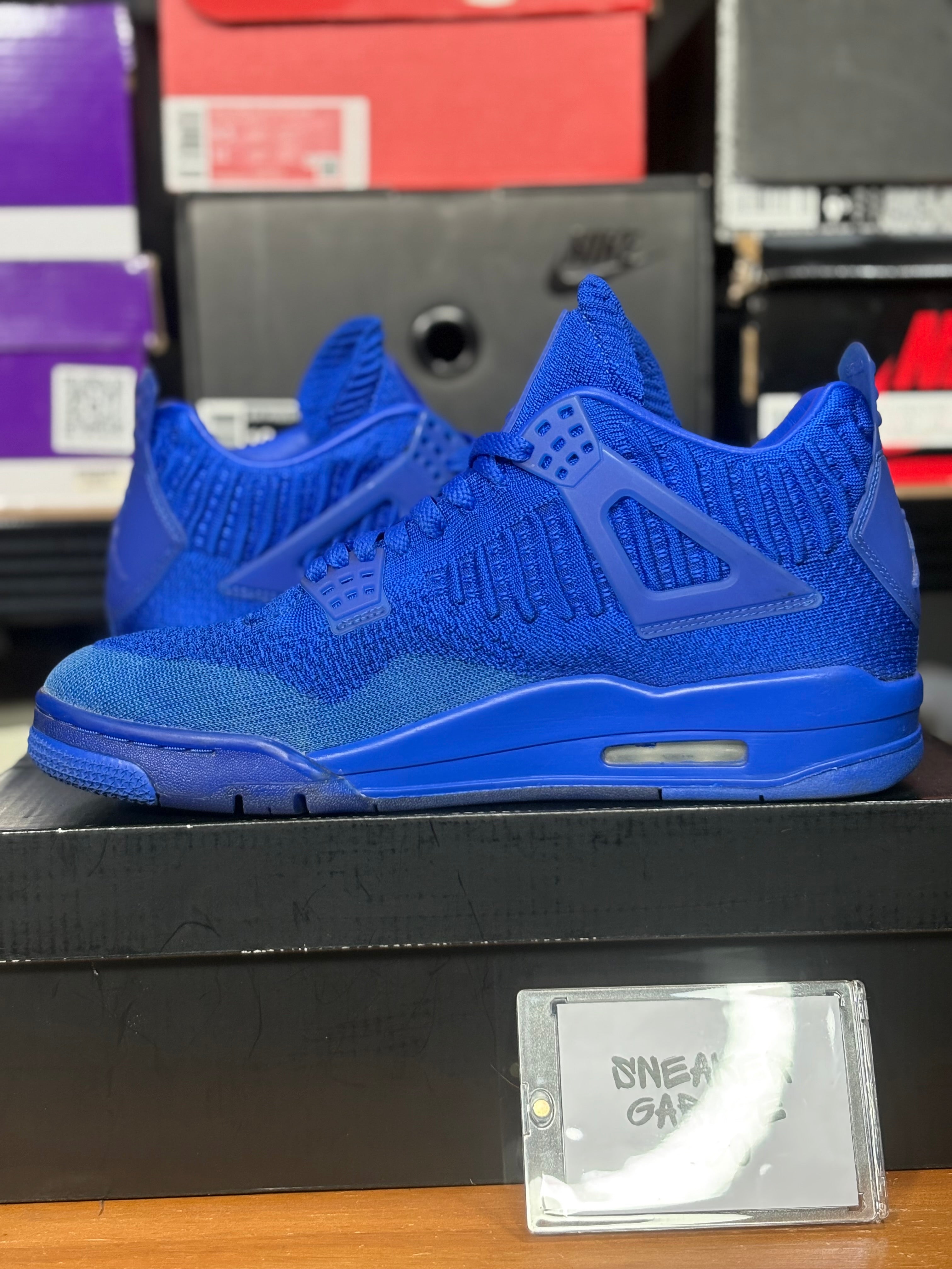 Jordan 4 Flyknit Hyper Royal- Size 9.5