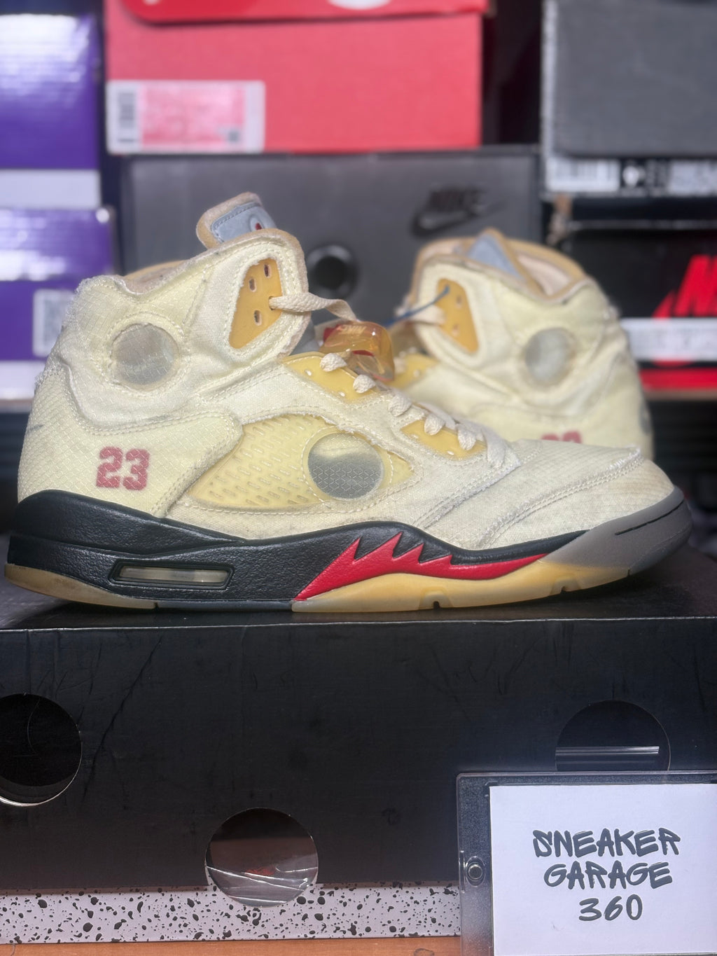 Jordan 5 x Off White Sail- Size 10.5