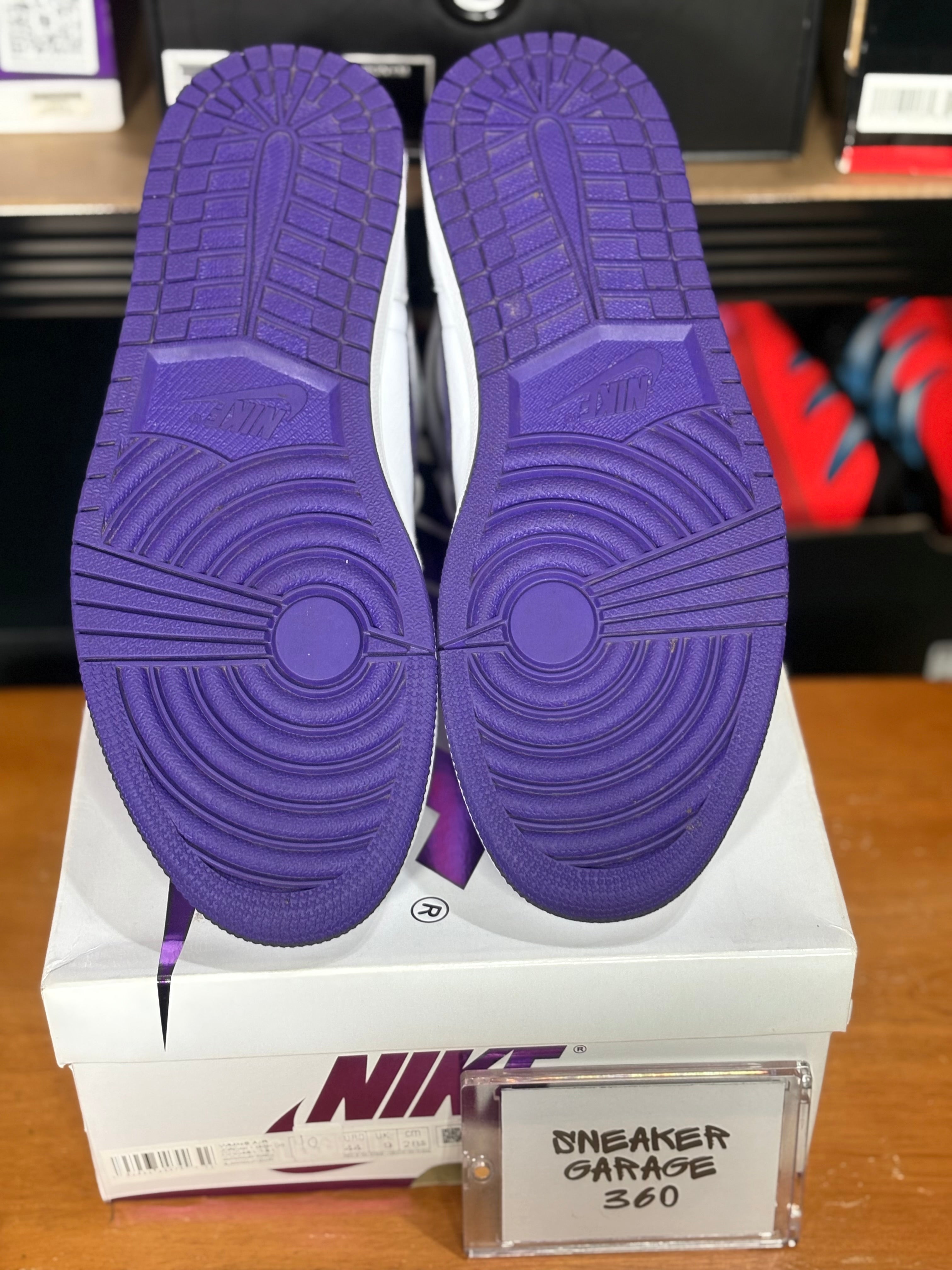 Jordan 1 Metallic Court Purple- Size 10 men
