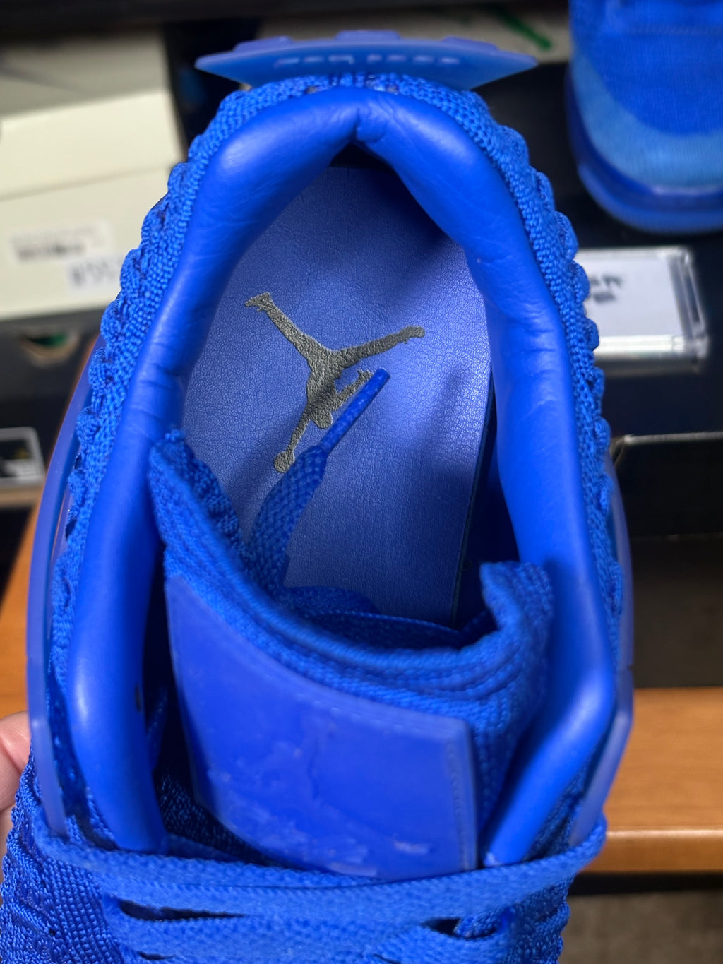 Jordan 4 Flyknit Hyper Royal- Size 9.5