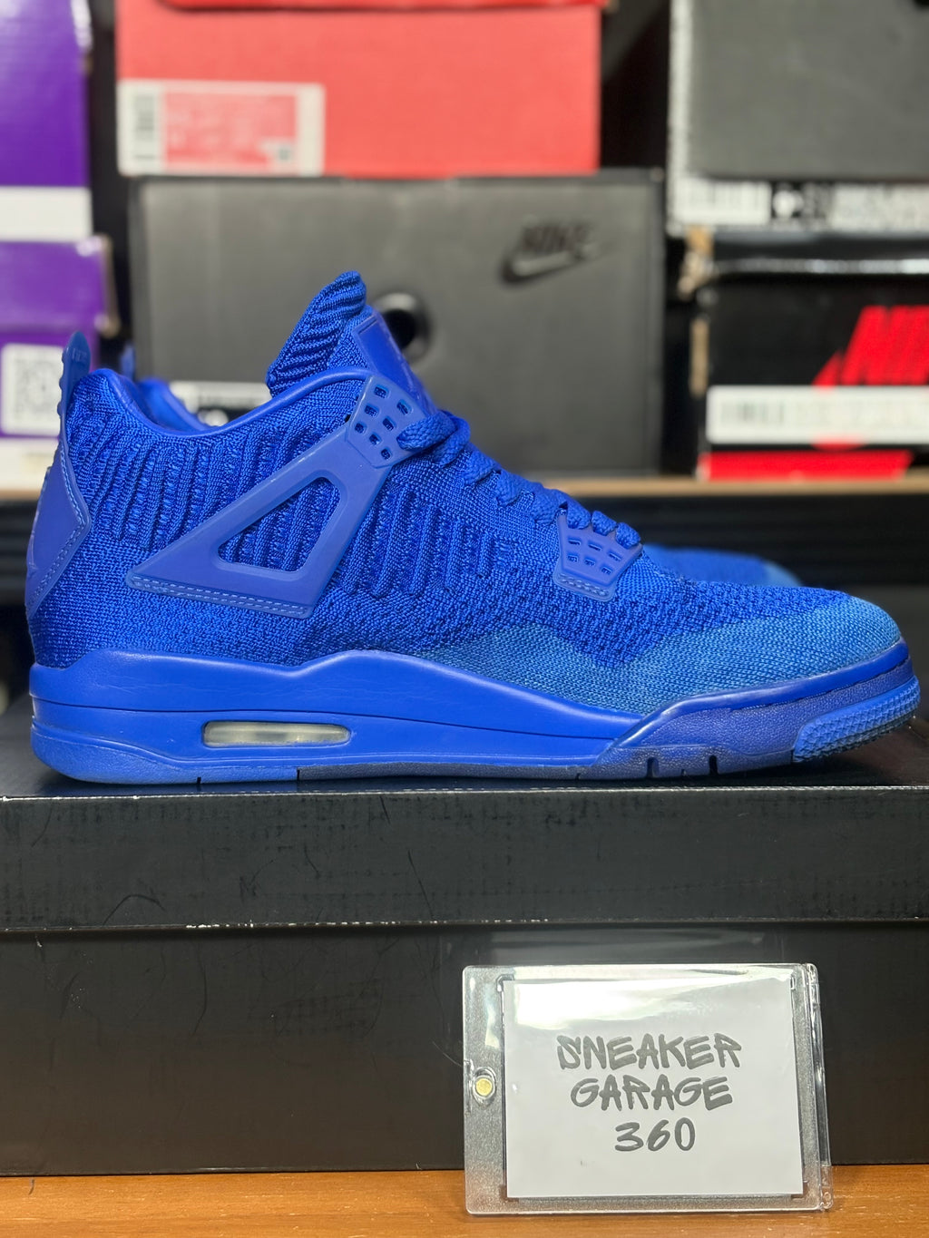 Jordan 4 Flyknit Hyper Royal- Size 9.5